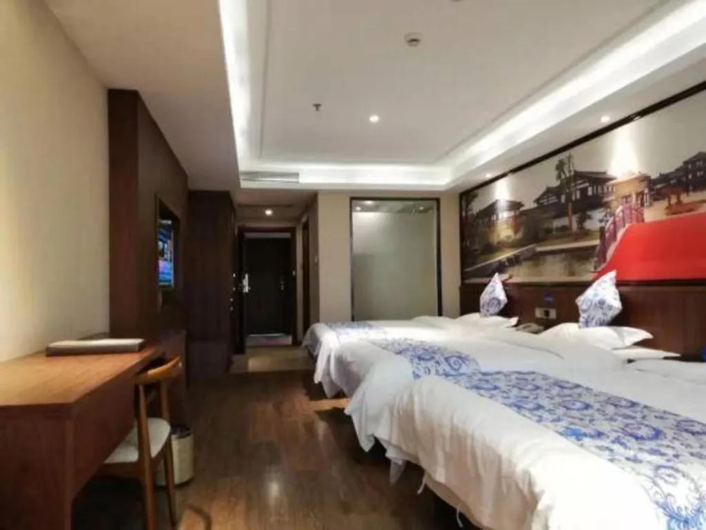 Bed in Kaibin International Hotel Jingdezhen