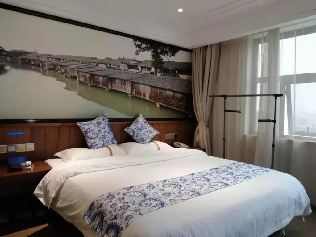 Bed in Kaibin International Hotel Jingdezhen