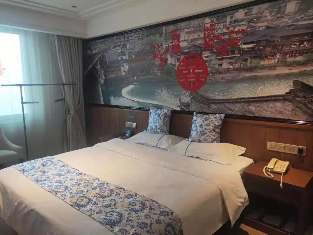 Bed in Kaibin International Hotel Jingdezhen