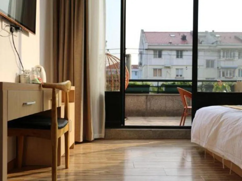 Bed in Shell Shanghai Jiading Nanxiang Town Minzhu Street Hotel