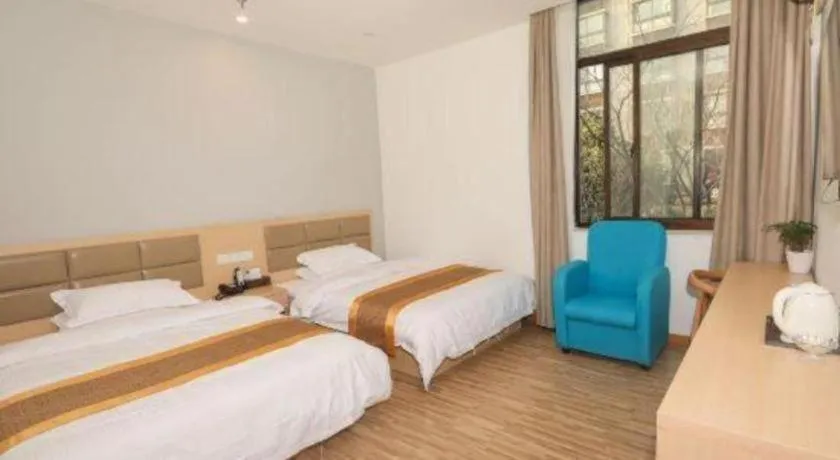 Bed in Shell Shanghai Jiading Nanxiang Town Minzhu Street Hotel