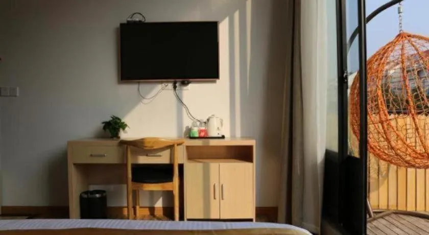 Bed in Shell Shanghai Jiading Nanxiang Town Minzhu Street Hotel