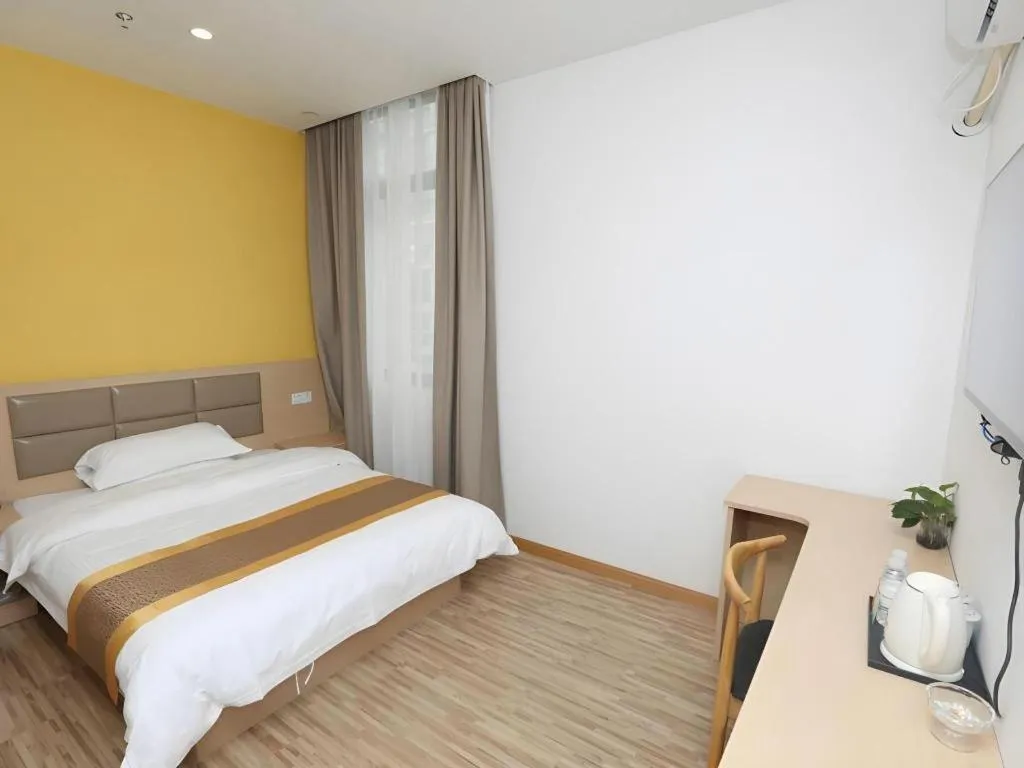 Bed in Shell Shanghai Jiading Nanxiang Town Minzhu Street Hotel