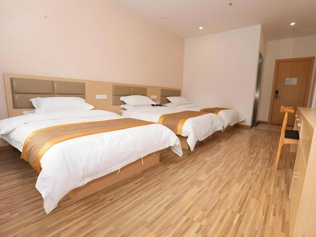 Bed in Shell Shanghai Jiading Nanxiang Town Minzhu Street Hotel