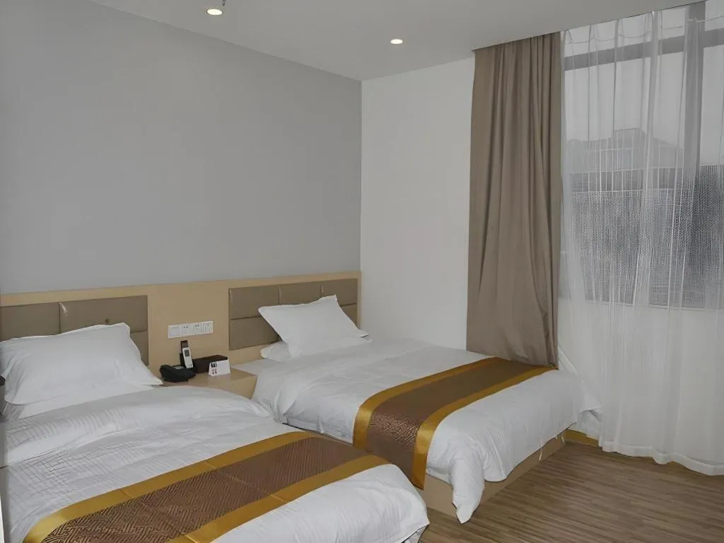 Bed in Shell Shanghai Jiading Nanxiang Town Minzhu Street Hotel