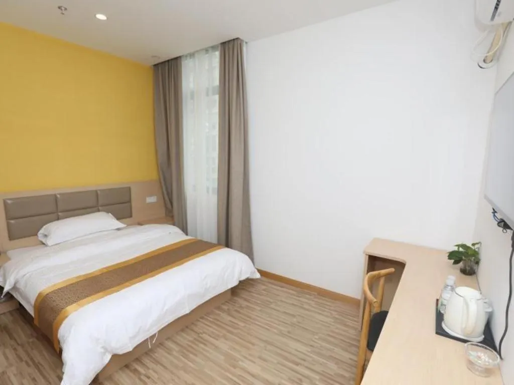 Bed in Shell Shanghai Jiading Nanxiang Town Minzhu Street Hotel