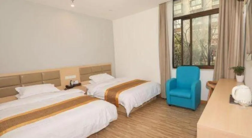 Bed in Shell Shanghai Jiading Nanxiang Town Minzhu Street Hotel