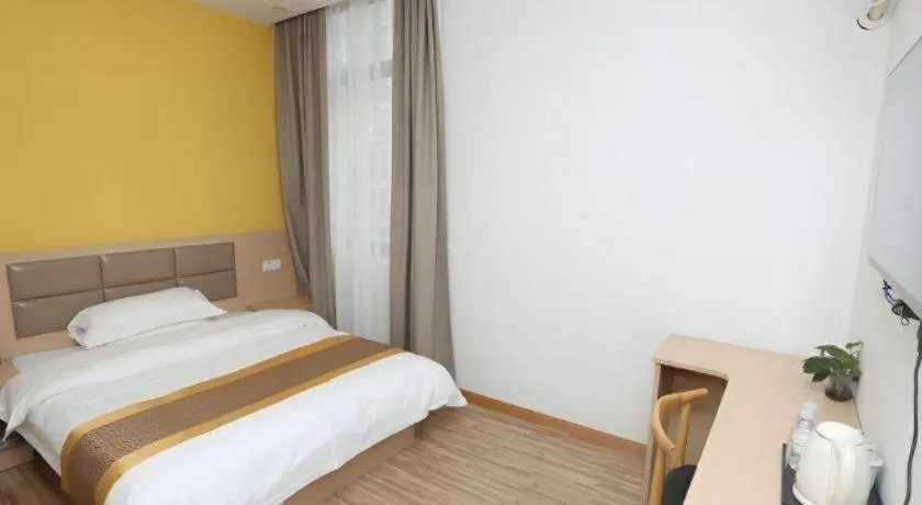 Bed in Shell Shanghai Jiading Nanxiang Town Minzhu Street Hotel