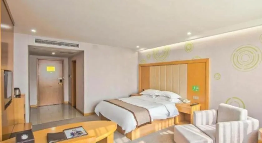 Bed in GreenTree Inn Tongxiang Chongfuzhen World Fur Center Branch