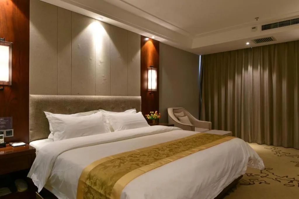 Bed in GreenTree Eastern Hotel Handan Daming Bus Station