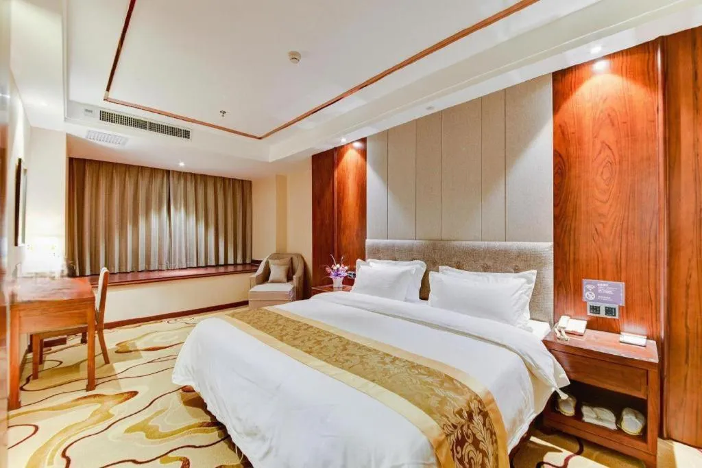 Bed in GreenTree Eastern Hotel Handan Daming Bus Station