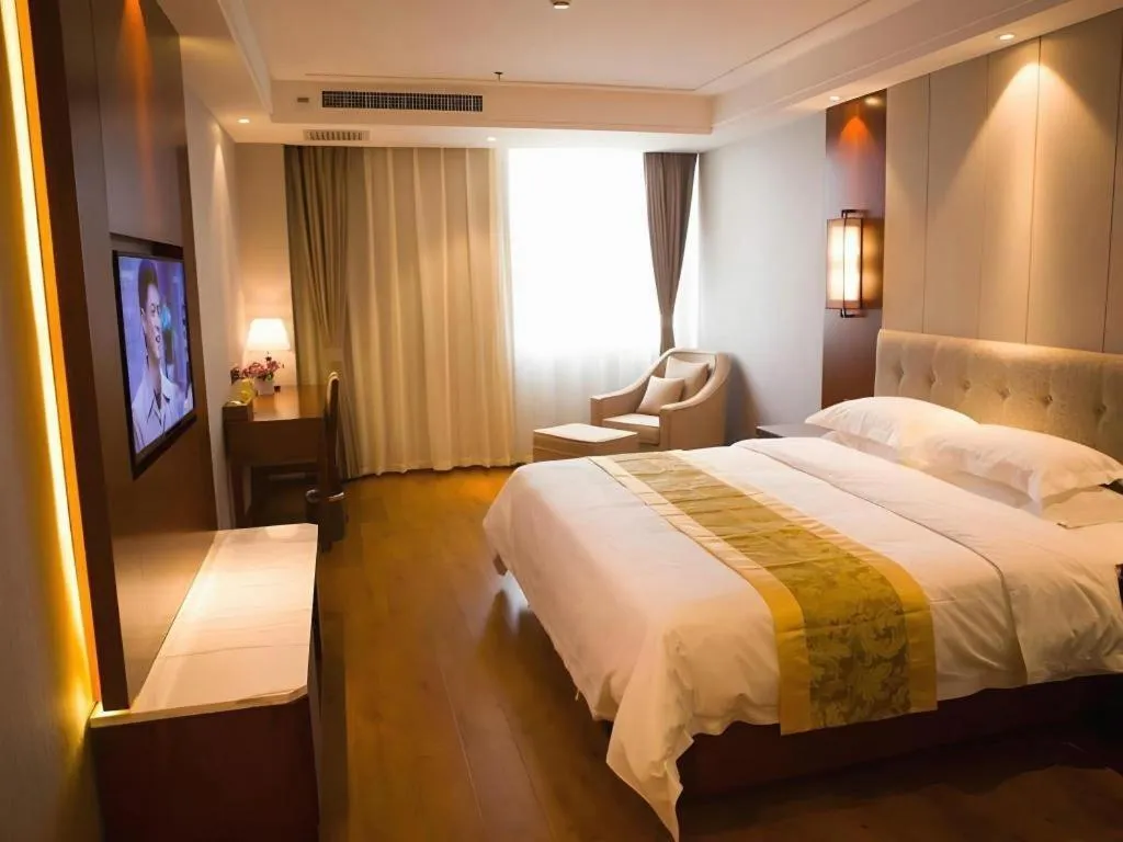 Bed in GreenTree Eastern Hotel Handan Daming Bus Station
