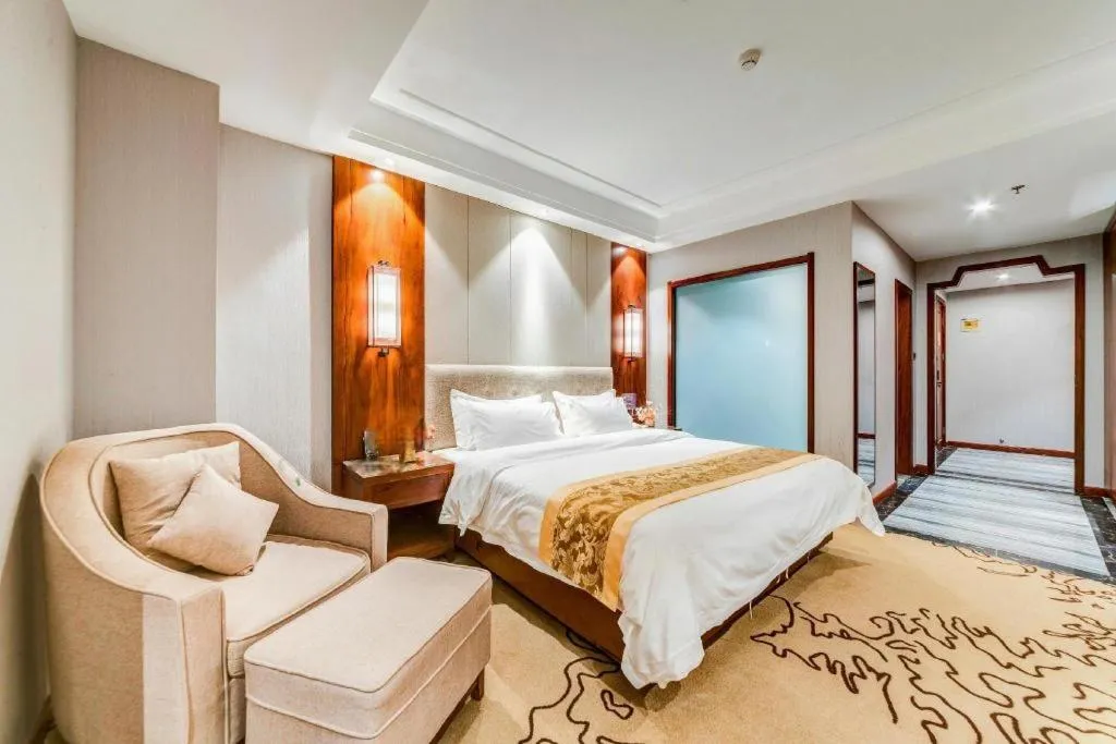 Bed in GreenTree Eastern Hotel Handan Daming Bus Station