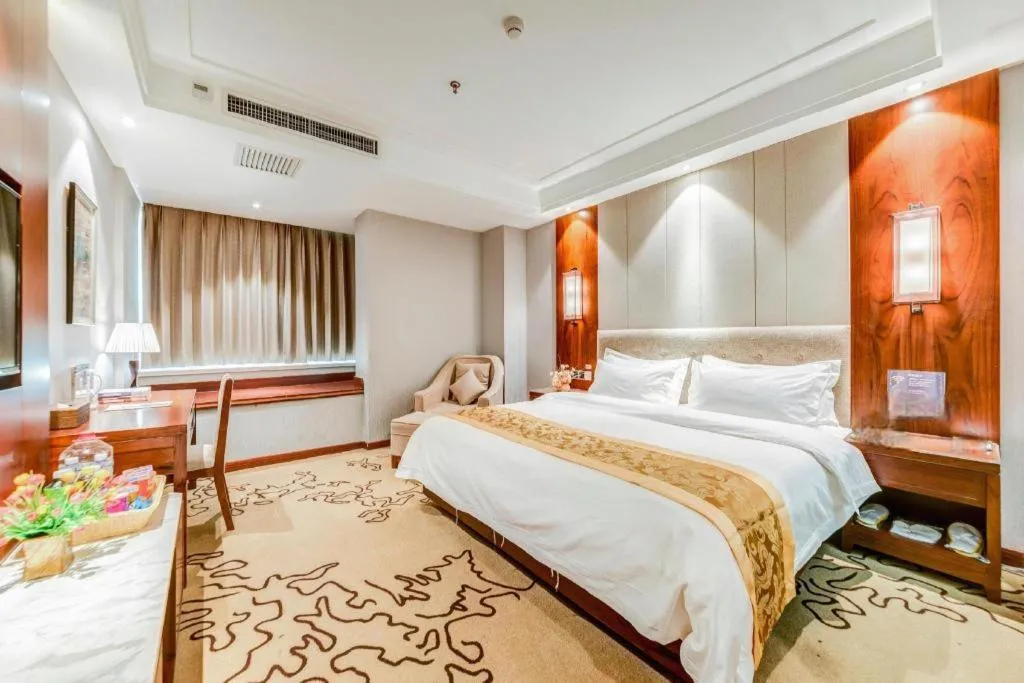 Bed in GreenTree Eastern Hotel Handan Daming Bus Station