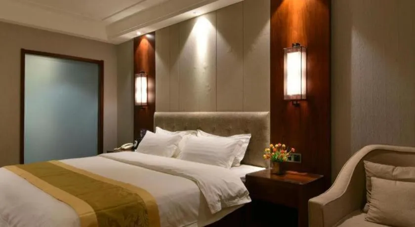 Bed in GreenTree Eastern Hotel Handan Daming Bus Station