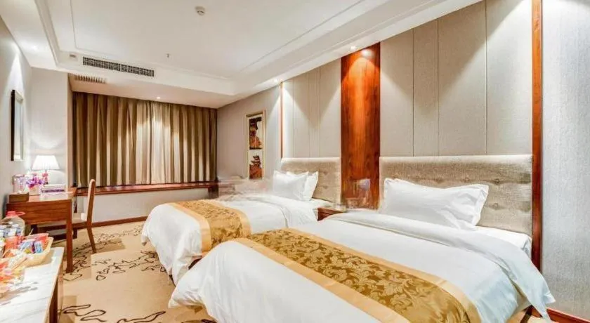 Bed in GreenTree Eastern Hotel Handan Daming Bus Station