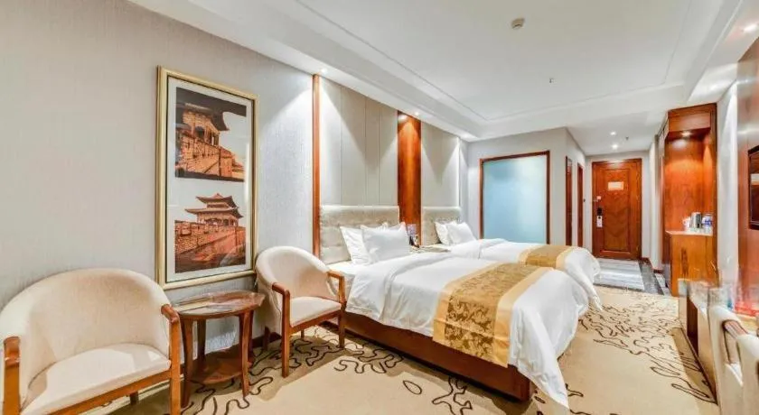 Bed in GreenTree Eastern Hotel Handan Daming Bus Station
