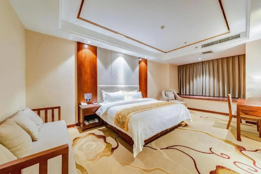 Bed in GreenTree Eastern Hotel Handan Daming Bus Station