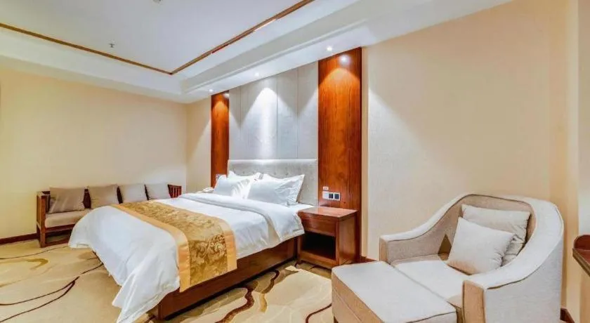 Bed in GreenTree Eastern Hotel Handan Daming Bus Station