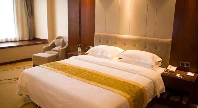 Bed in GreenTree Eastern Hotel Handan Daming Bus Station
