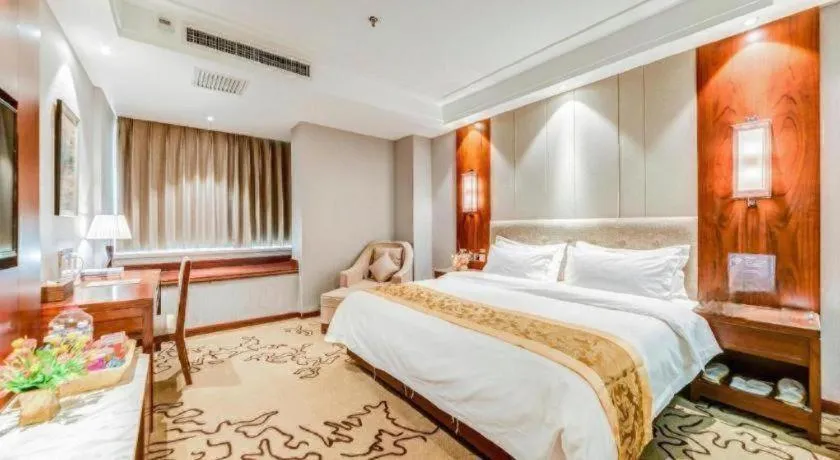 Bed in GreenTree Eastern Hotel Handan Daming Bus Station