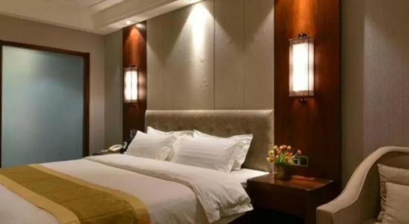 Bed in GreenTree Eastern Hotel Handan Daming Bus Station