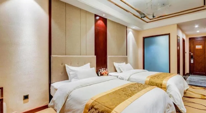 Bed in GreenTree Eastern Hotel Handan Daming Bus Station