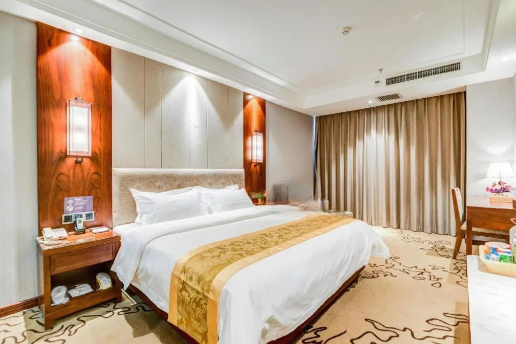 Bed in GreenTree Eastern Hotel Handan Daming Bus Station