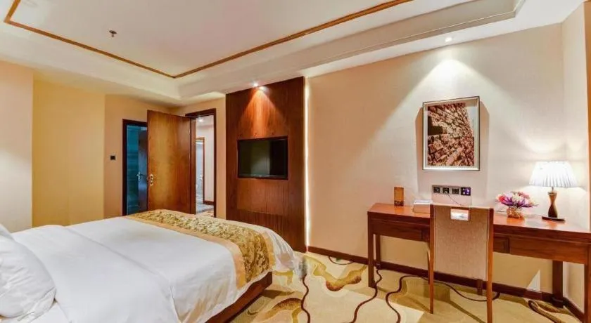 Bed in GreenTree Eastern Hotel Handan Daming Bus Station