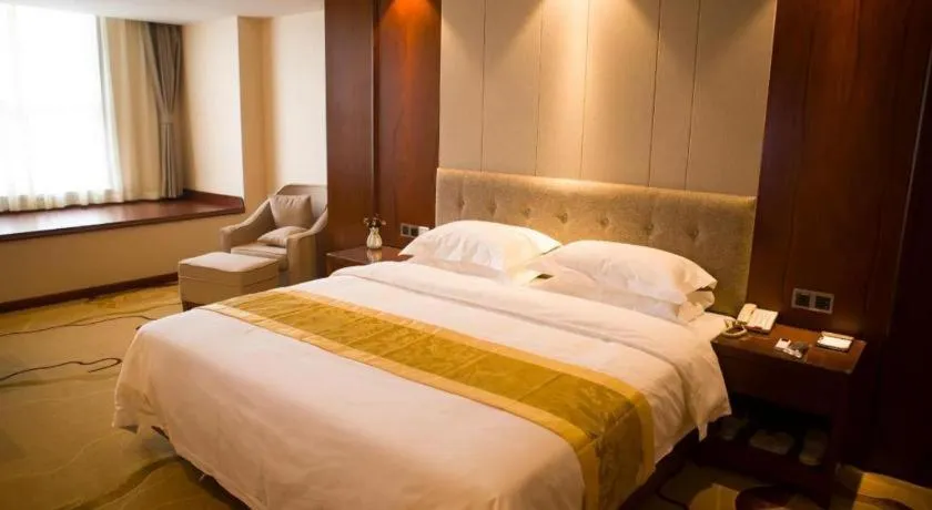 Bed in GreenTree Eastern Hotel Handan Daming Bus Station