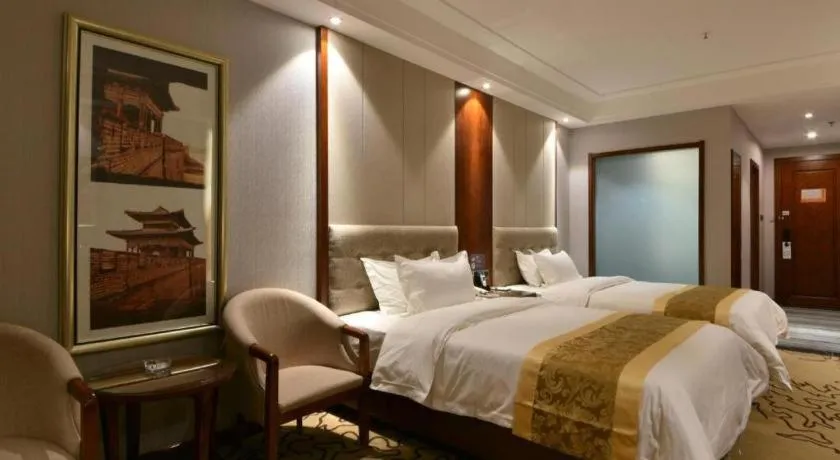 Bed in GreenTree Eastern Hotel Handan Daming Bus Station