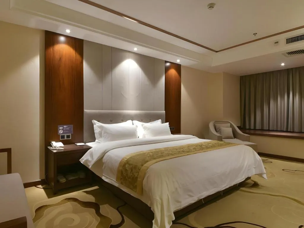 Bed in GreenTree Eastern Hotel Handan Daming Bus Station