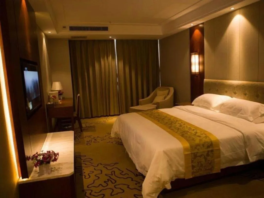 Bed in GreenTree Eastern Hotel Handan Daming Bus Station