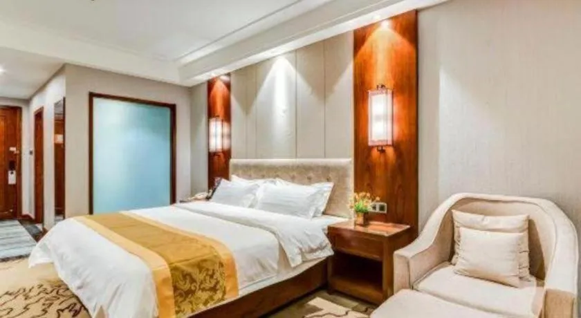 Bed in GreenTree Eastern Hotel Handan Daming Bus Station