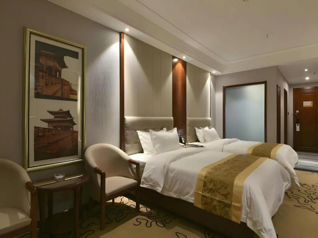 Bed in GreenTree Eastern Hotel Handan Daming Bus Station