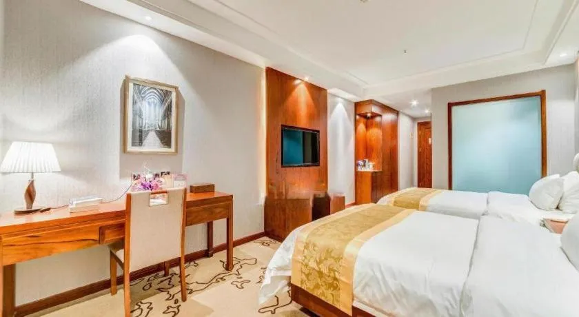 Bed in GreenTree Eastern Hotel Handan Daming Bus Station
