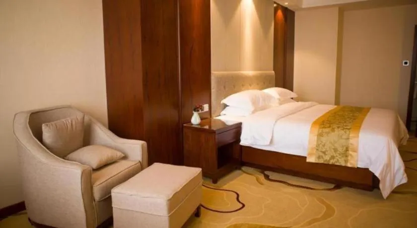 Bed in GreenTree Eastern Hotel Handan Daming Bus Station