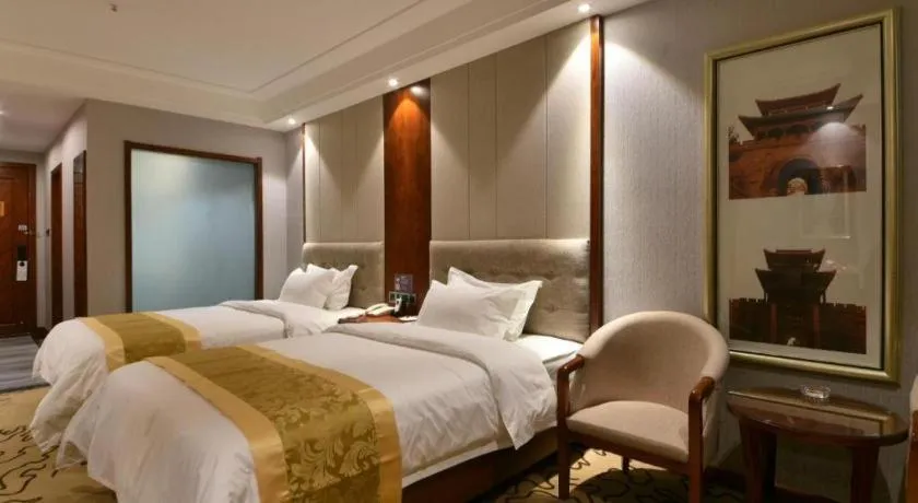 Bed in GreenTree Eastern Hotel Handan Daming Bus Station