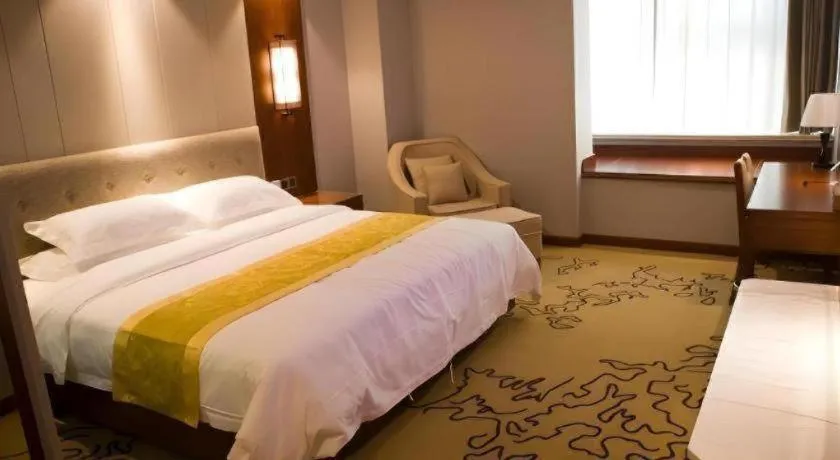 Bed in GreenTree Eastern Hotel Handan Daming Bus Station