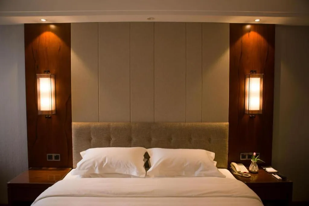 Bed in GreenTree Eastern Hotel Handan Daming Bus Station