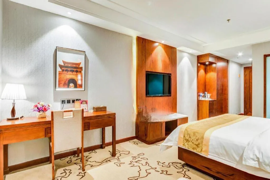 Bed in GreenTree Eastern Hotel Handan Daming Bus Station