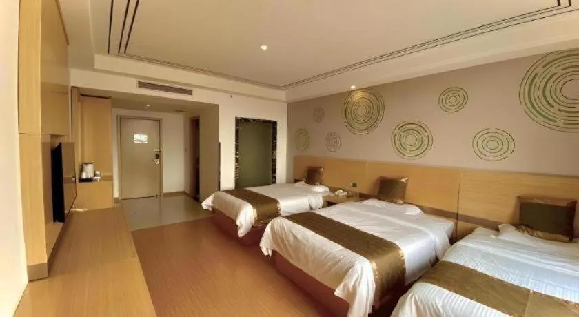 Bed in GreenTree Inn Shanghai Fengxian District Xiaotang Metro Station