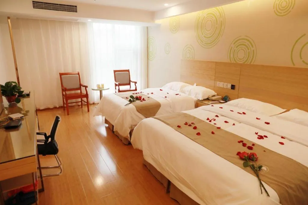 Bed in GreeTree Inn Huainan Jinjialing Road Oriental General Hospital