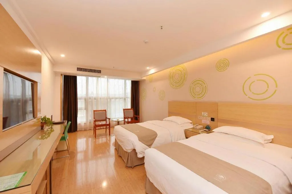 Bed in GreeTree Inn Huainan Jinjialing Road Oriental General Hospital