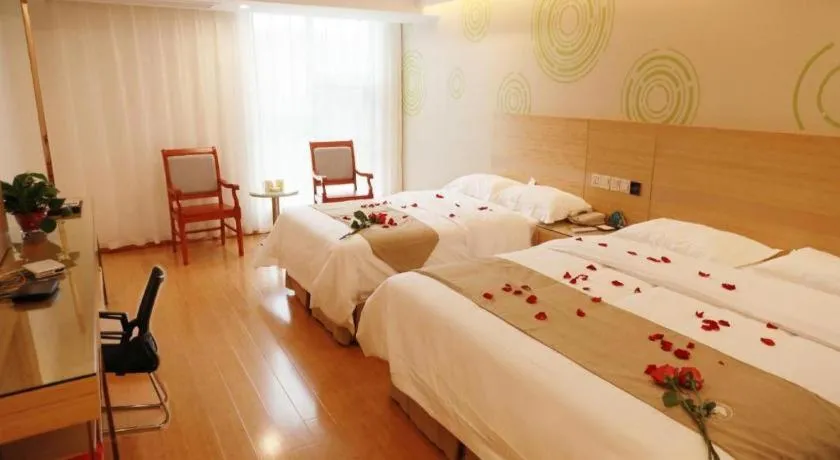 Bed in GreeTree Inn Huainan Jinjialing Road Oriental General Hospital