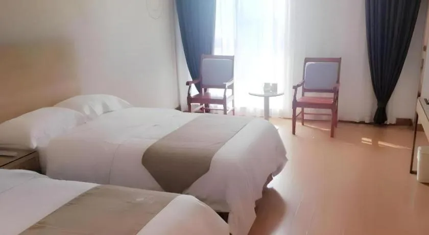 Bed in GreeTree Inn Huainan Jinjialing Road Oriental General Hospital