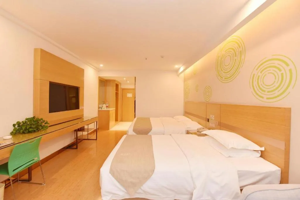 Bed in GreeTree Inn Huainan Jinjialing Road Oriental General Hospital