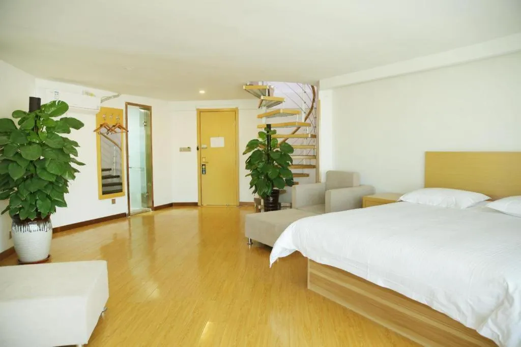 Bed in GreenTree Inn Binzhou Bus Station