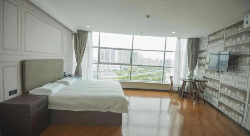 Bed in GreenTree Inn Binzhou Bus Station