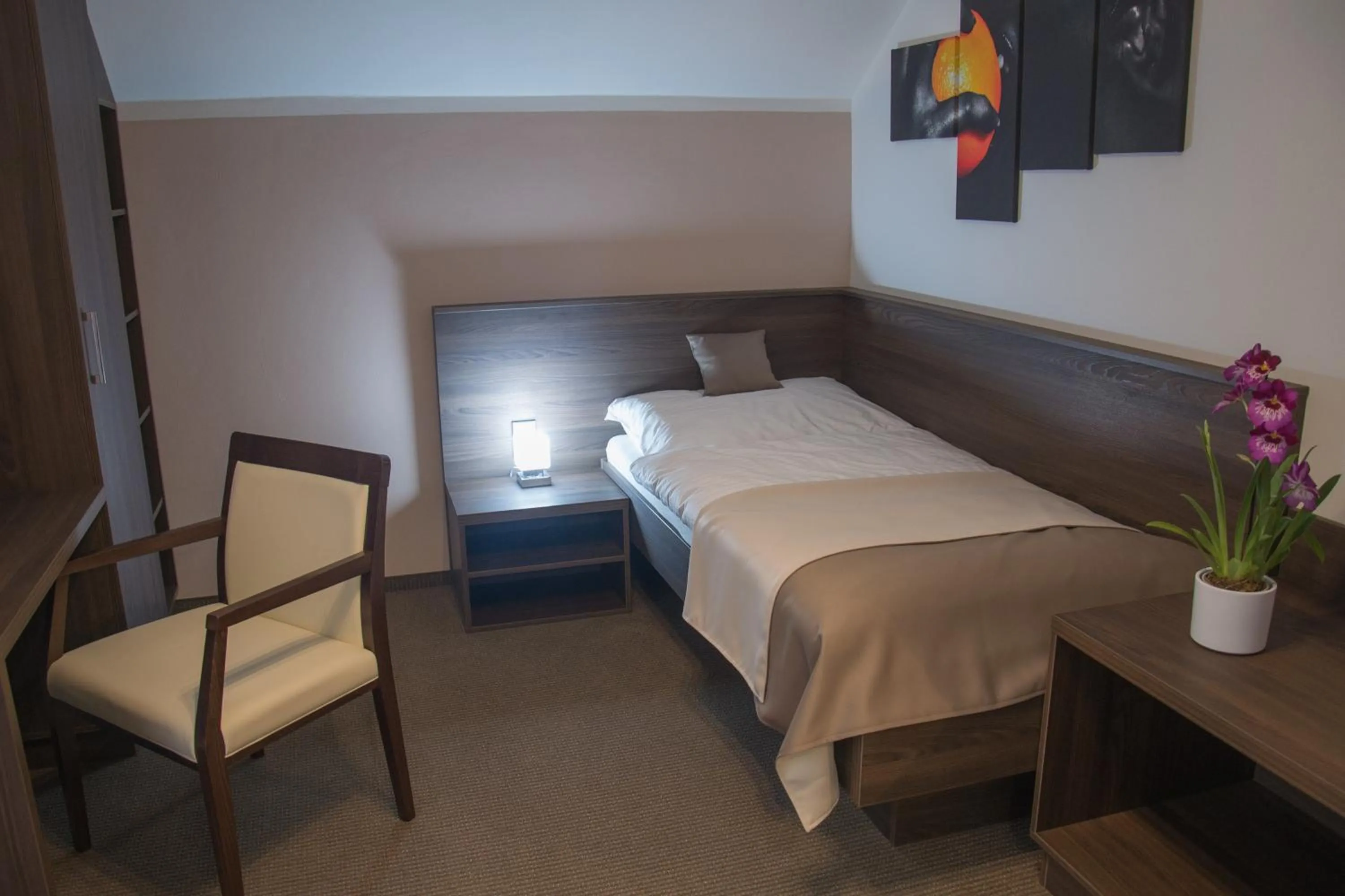 Single Room with Balcony - single occupancy in Restaurace a Penzion U Klásků